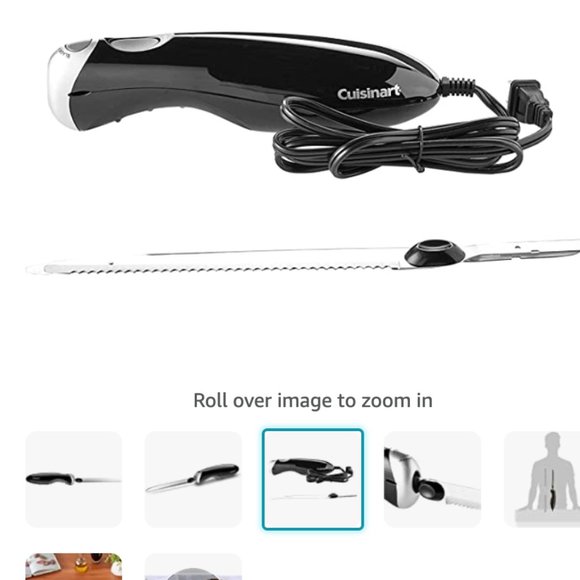 Cuisinart Electric Knife,1 Blade, Black,1 EA - Picture 6 of 7